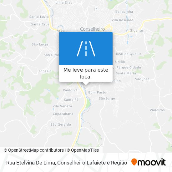 Rua Etelvina De Lima mapa