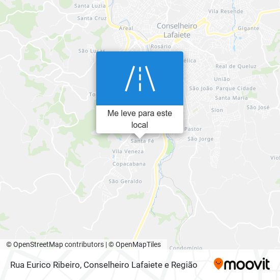 Rua Eurico Ribeiro mapa