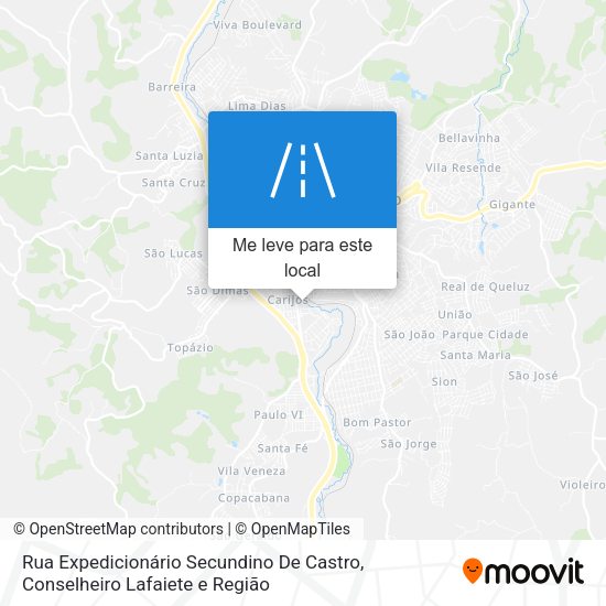 Rua Expedicionário Secundino De Castro mapa