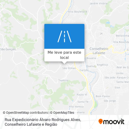 Rua Expedicionário Álvaro Rodrigues Alves mapa