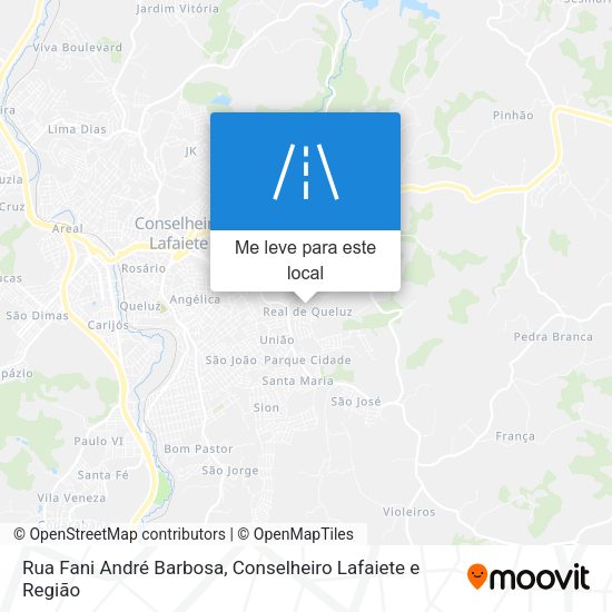 Rua Fani André Barbosa mapa