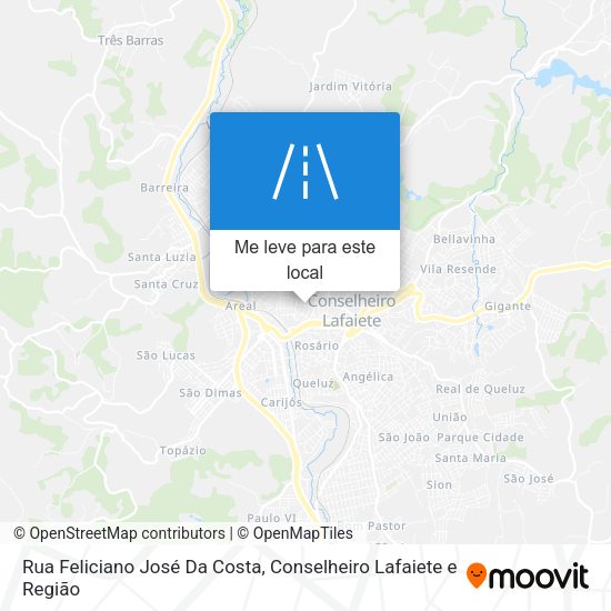 Rua Feliciano José Da Costa mapa