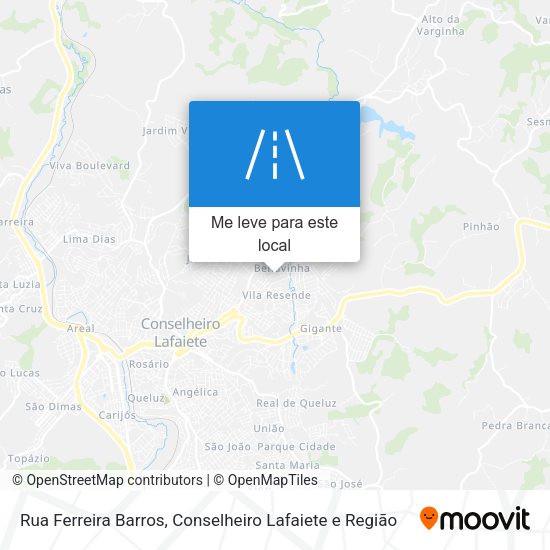 Rua Ferreira Barros mapa