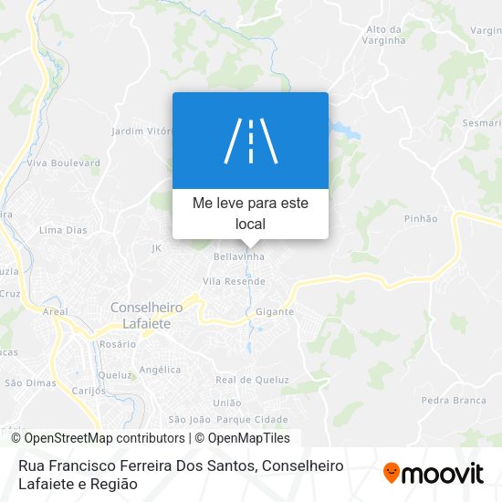 Rua Francisco Ferreira Dos Santos mapa