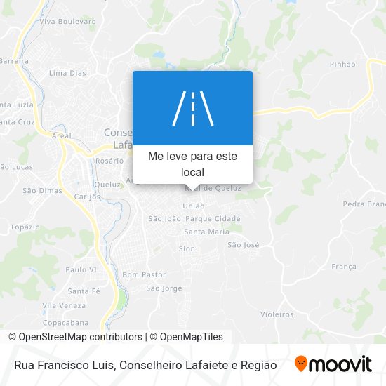 Rua Francisco Luís mapa