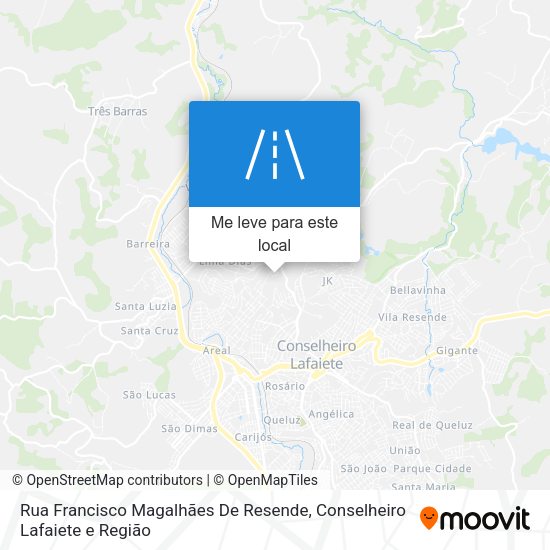 Rua Francisco Magalhães De Resende mapa