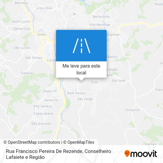 Rua Francisco Pereira De Rezende mapa