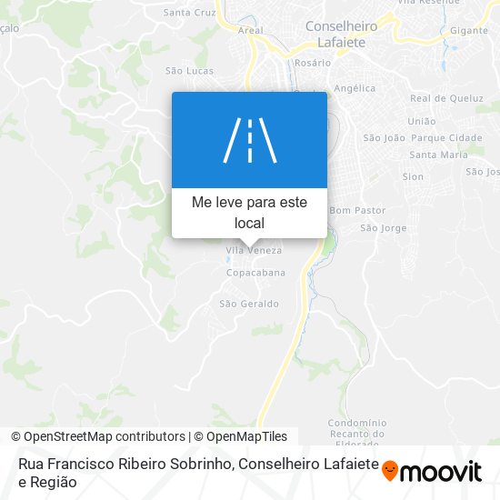 Rua Francisco Ribeiro Sobrinho mapa