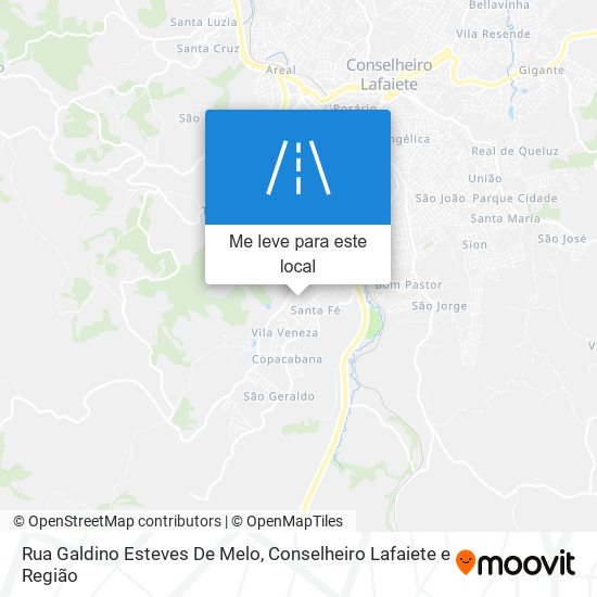 Rua Galdino Esteves De Melo mapa
