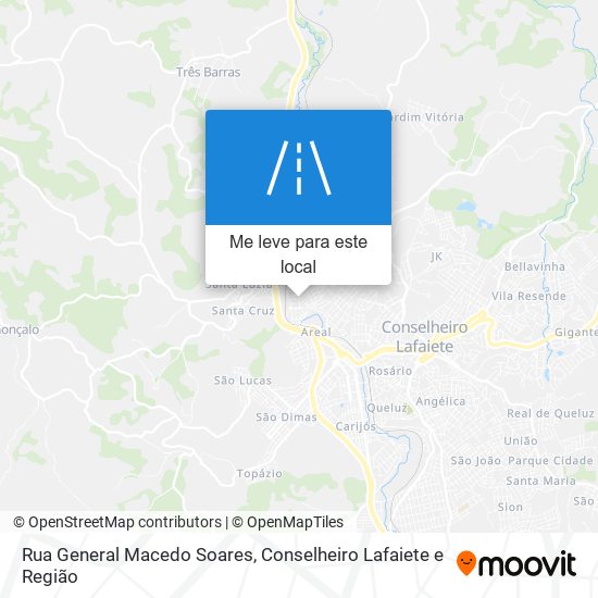Rua General Macedo Soares mapa