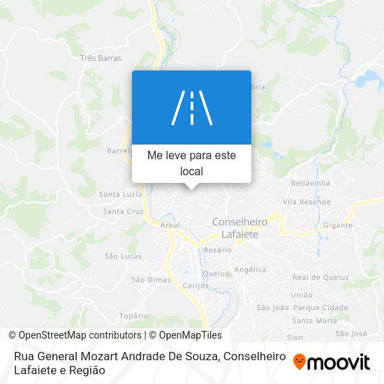 Rua General Mozart Andrade De Souza mapa