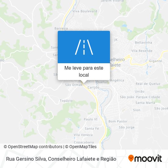 Rua Gersino Silva mapa