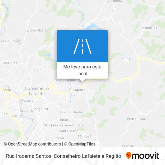 Rua Iracema Santos mapa