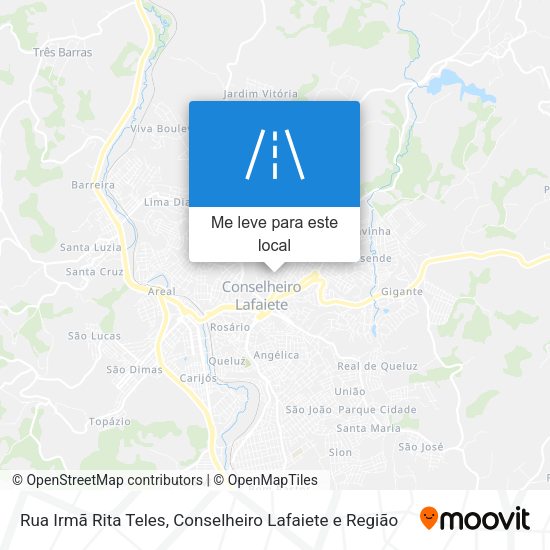 Rua Irmã Rita Teles mapa