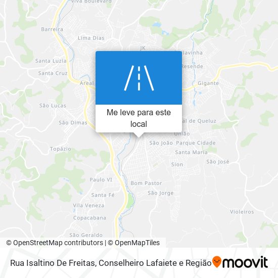 Rua Isaltino De Freitas mapa