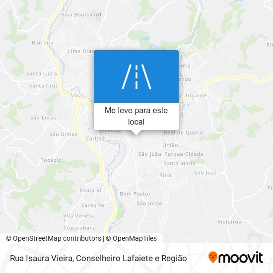 Rua Isaura Vieira mapa