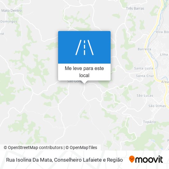 Rua Isolina Da Mata mapa