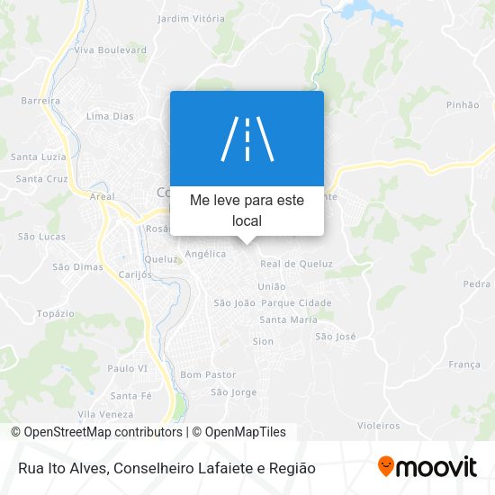 Rua Ito Alves mapa