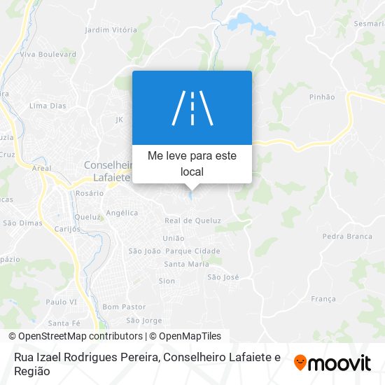 Rua Izael Rodrigues Pereira mapa