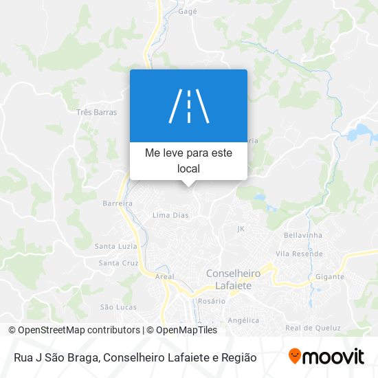 Rua J São Braga mapa