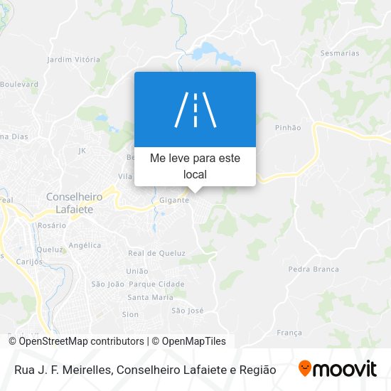 Rua J. F. Meirelles mapa