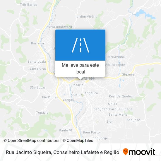 Rua Jacinto Siqueira mapa