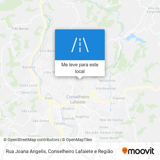 Rua Joana Angelis mapa