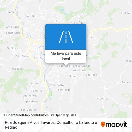 Rua Joaquim Alves Tavares mapa