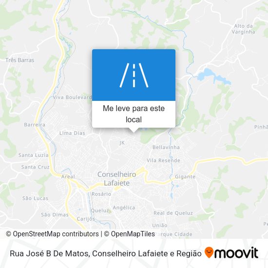 Rua José B De Matos mapa