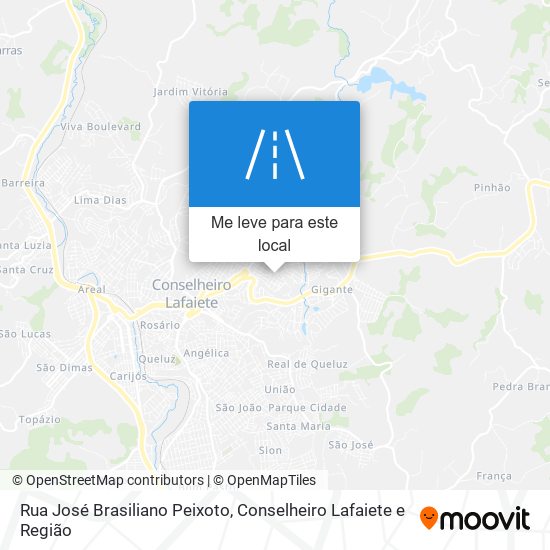 Rua José Brasiliano Peixoto mapa