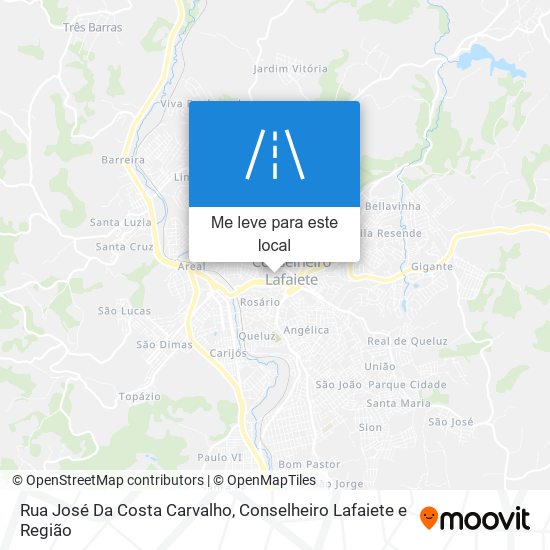 Rua José Da Costa Carvalho mapa