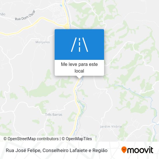 Rua José Felipe mapa