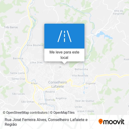 Rua José Ferreira Alves mapa