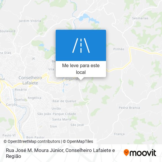 Rua José M. Moura Júnior mapa