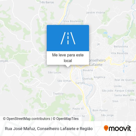 Rua José Mafuz mapa