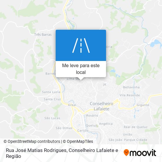 Rua José Matias Rodrigues mapa
