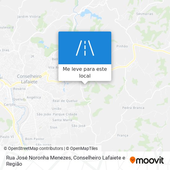 Rua José Noronha Menezes mapa