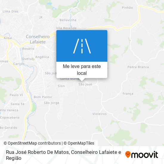 Rua José Roberto De Matos mapa
