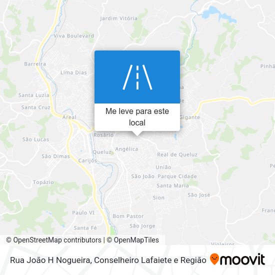 Rua João H Nogueira mapa