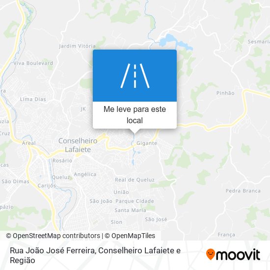 Rua João José Ferreira mapa