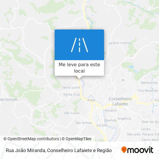 Rua João Miranda mapa