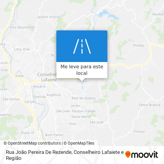 Rua João Pereira De Rezende mapa