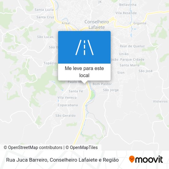 Rua Juca Barreiro mapa