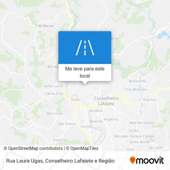 Rua Laura Ugas mapa