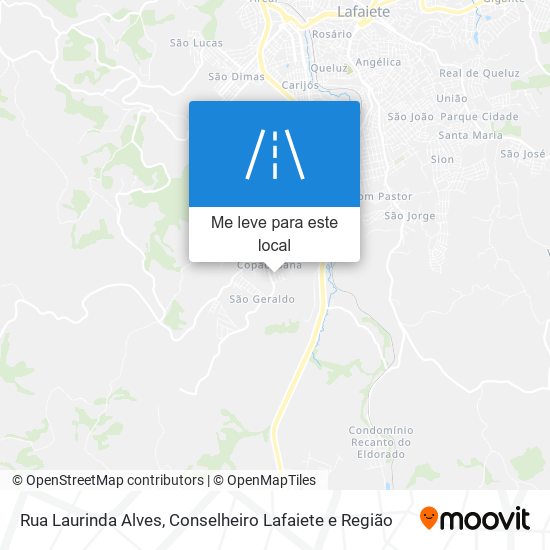 Rua Laurinda Alves mapa