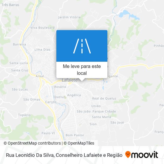 Rua Leonídio Da Silva mapa