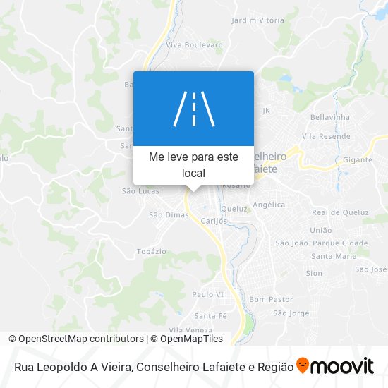 Rua Leopoldo A Vieira mapa