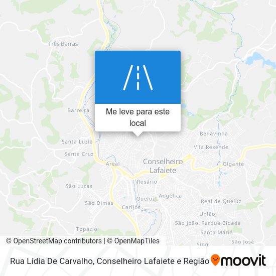 Rua Lídia De Carvalho mapa