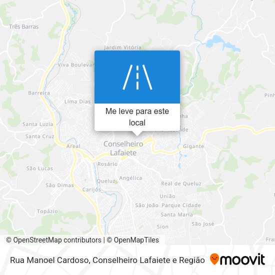 Rua Manoel Cardoso mapa