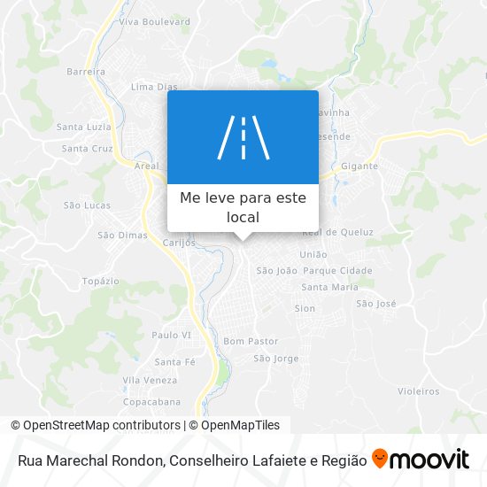 Rua Marechal Rondon mapa